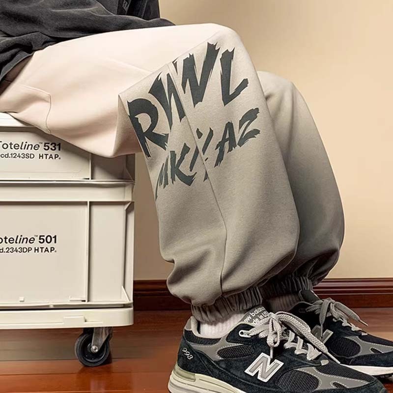 Quần Jogger Nam Dáng Rộng Dây Rút In Chữ Loang Màu Chất Nỉ Phong Cách Thể Thao Thời Trang Zenkonu QUAN NAM 149