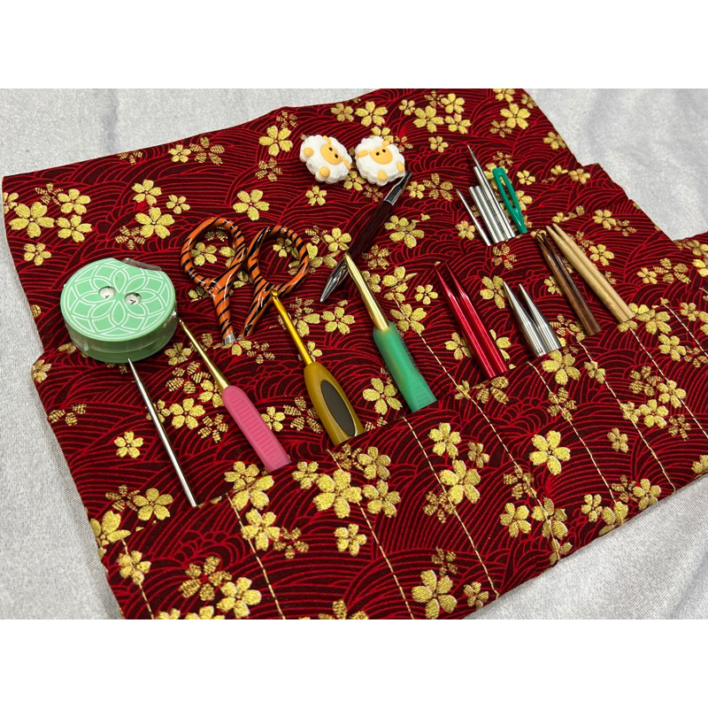 Ví đựng kim đan móc handmade