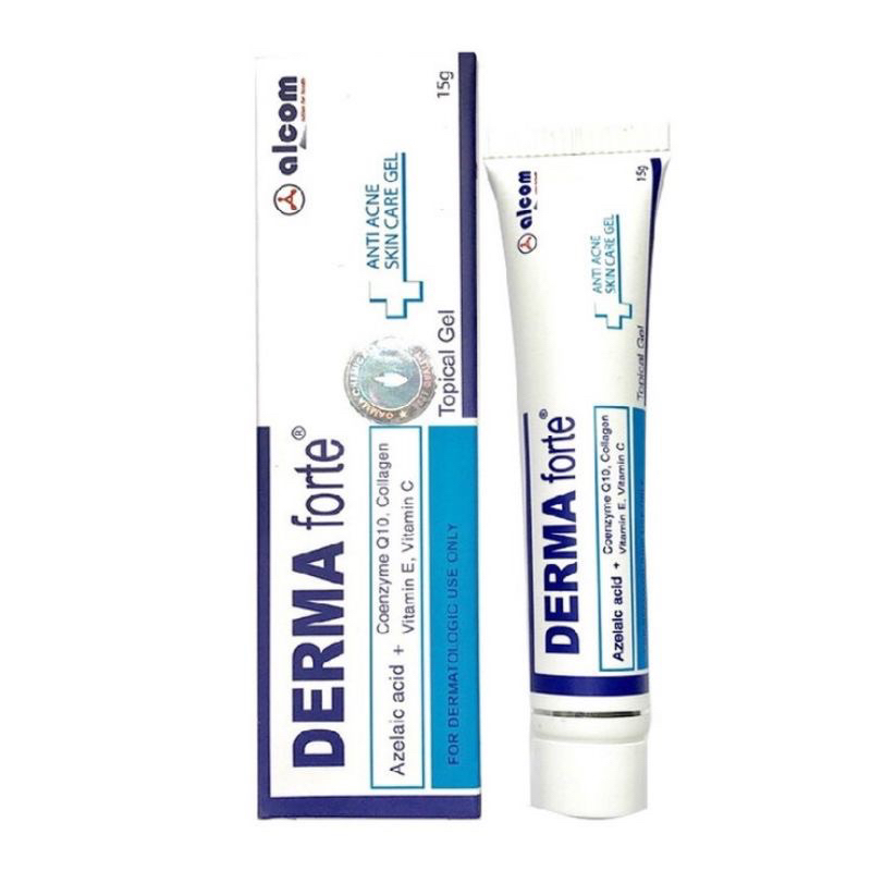 Derma Forte Gel 15g - Mẫu Mới Advanced - Giảm Mụn Trứng Cá, Ngừa Thâm, Mờ Sẹo, Dưỡng Da
