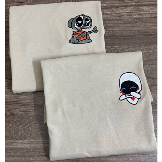 Áo Thun Thêu hoạ tiết Robot , Áo đôi Nam Nữ, Áo thêu theo yêu cầu