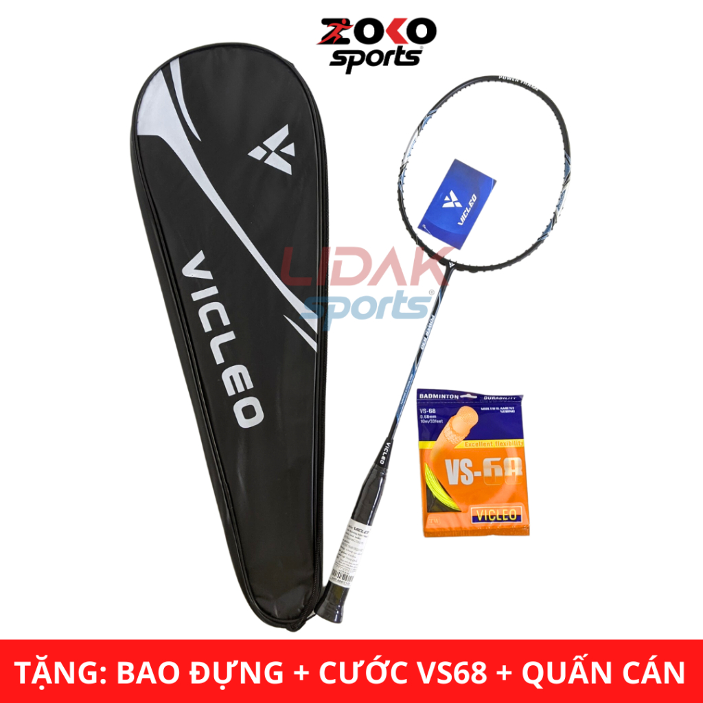 Vợt cầu lông VICLEO chính hãng POWER 830 - Vợt cầu lông giá rẻ căng mức 10, 11, 12 Kg - Vợt carbon siêu nhẹ - ZOKO SPORT