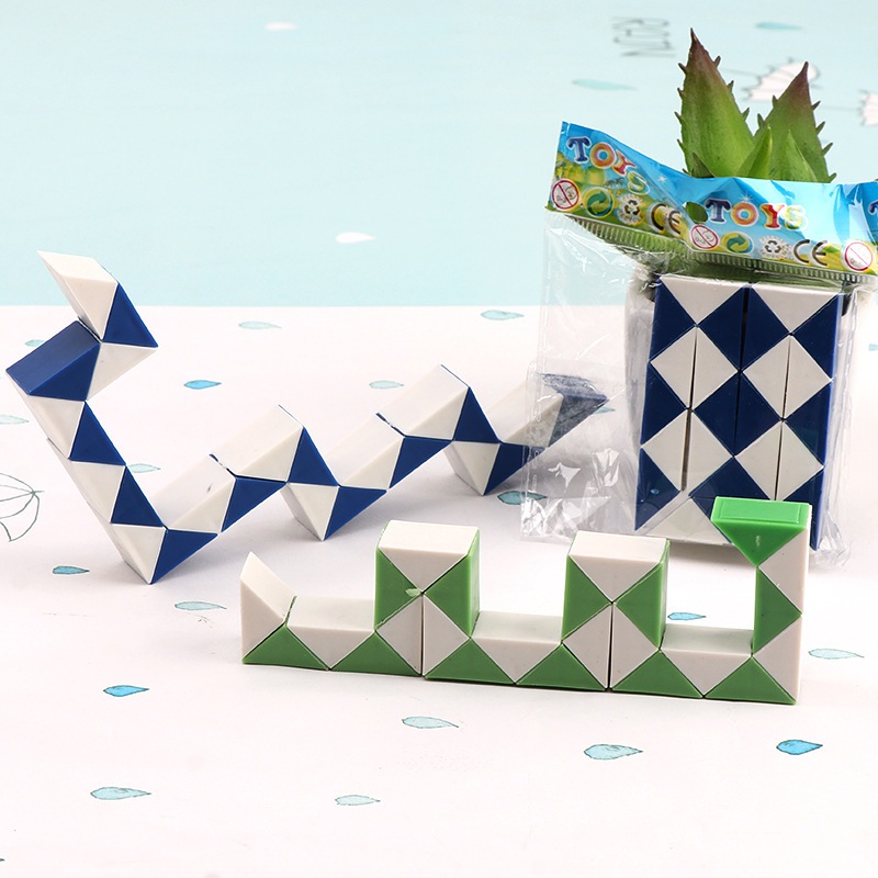 Đồ chơi xếp hình rubik 3D thần kì hình con rắn mini