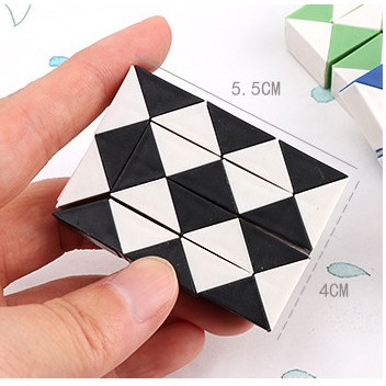 Đồ chơi xếp hình rubik 3D thần kì hình con rắn mini