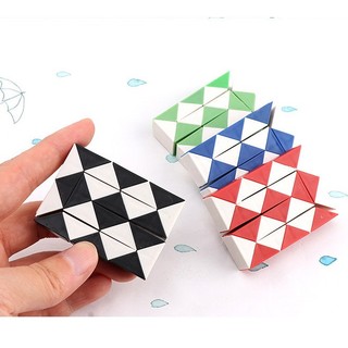 Đồ chơi xếp hình rubik 3D thần kì hình con rắn mini
