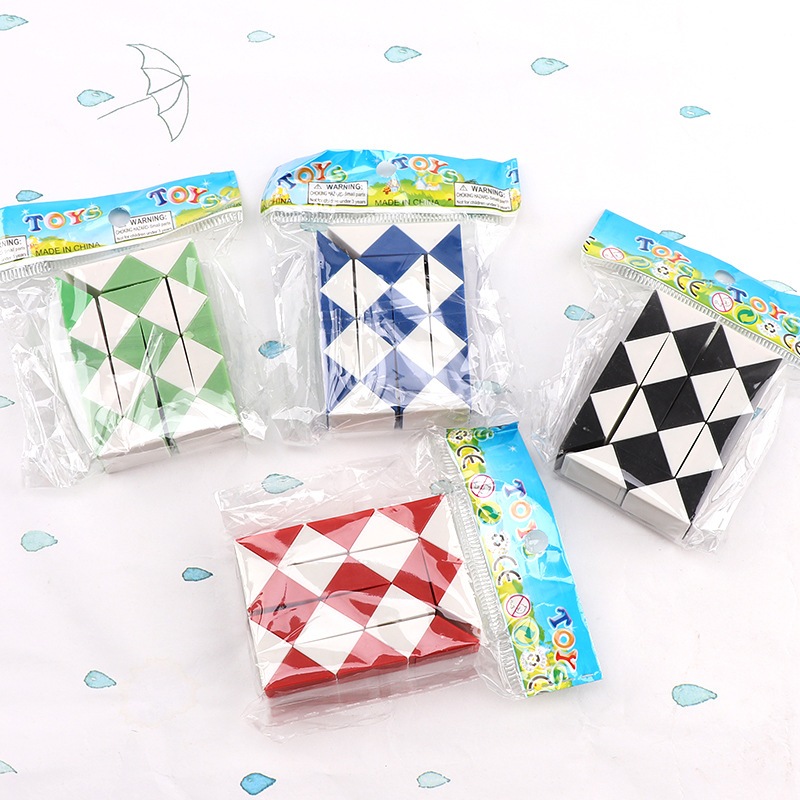 Đồ chơi xếp hình rubik 3D thần kì hình con rắn mini
