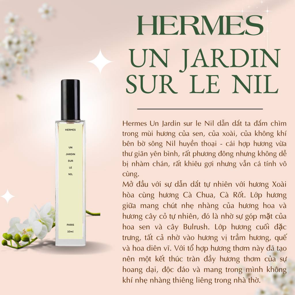 Nước hoa Unisex Hermes Un Jardin Sur Le Nil chiết-10ml