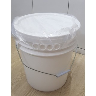VỎ THÙNG MỠ TRẮNG 20L NẮP XÉ