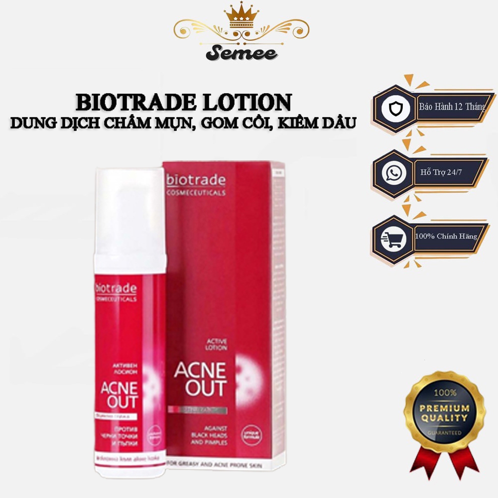 Lotion Chấm Mụn Biotrade Acnaut Active 10ml Làm Dịu Và Giảm Sưng Viêm Nhanh Chóng, Dung Dịch Ngừa Giảm Mụn Hoạt Tính