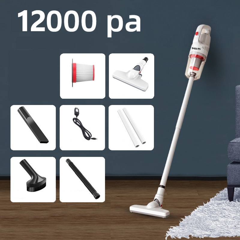 Máy Hút Bụi cầm tay Không Dây xe hơi 4 trong 1 Philips ,12000 pa hút mạnh，công xuất lớn hút cực sạch