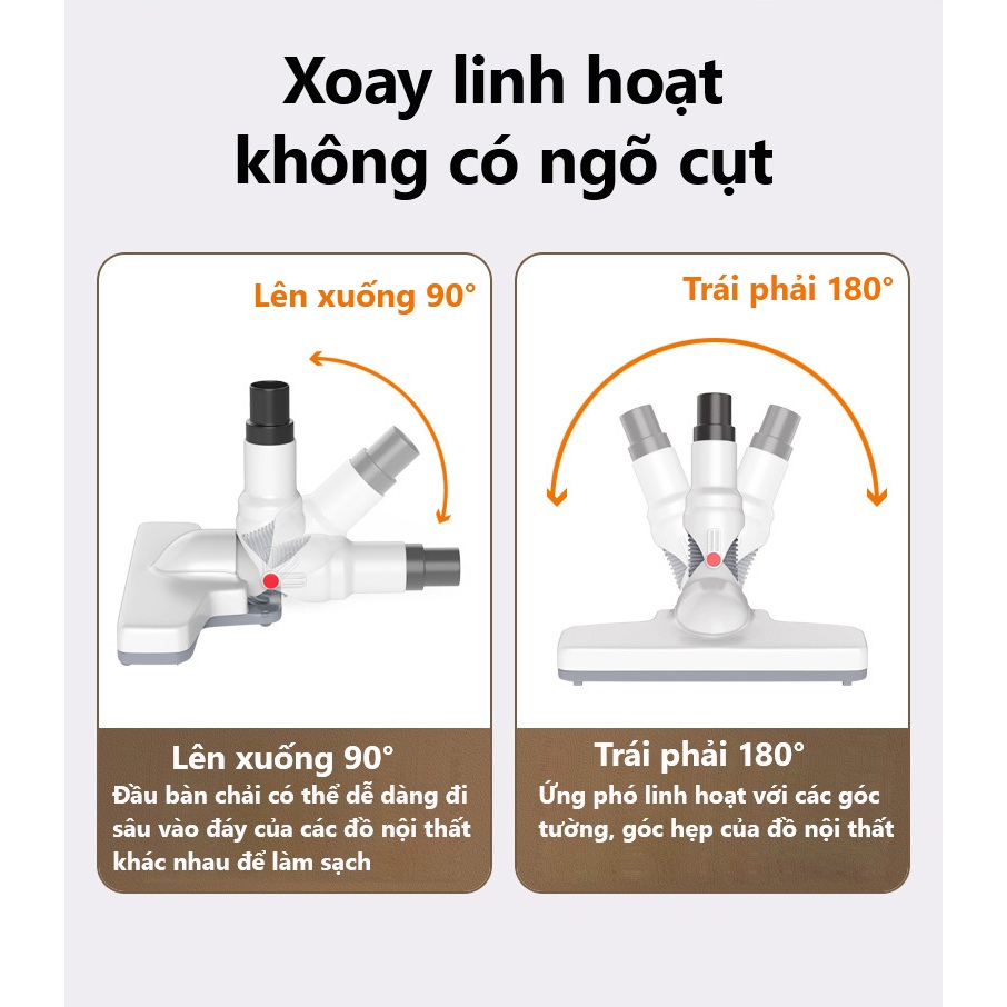 Máy Hút Bụi cầm tay Không Dây xe hơi 4 trong 1 Philips ,12000 pa hút mạnh，công xuất lớn hút cực sạch
