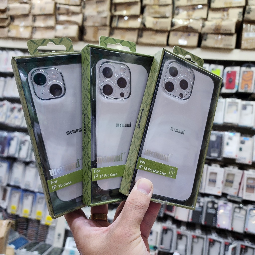 Ốp lưng memumi trong suốt iPhone 15 pro max , 15 pro , 13 pro max ,14 pro max , 14 pro , 14 max , 14