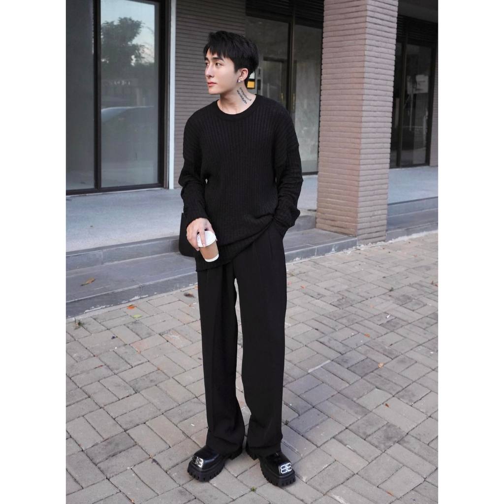 ÁO THUN LEN TAY DÀI TRƠN- CHUOTCONG T48731