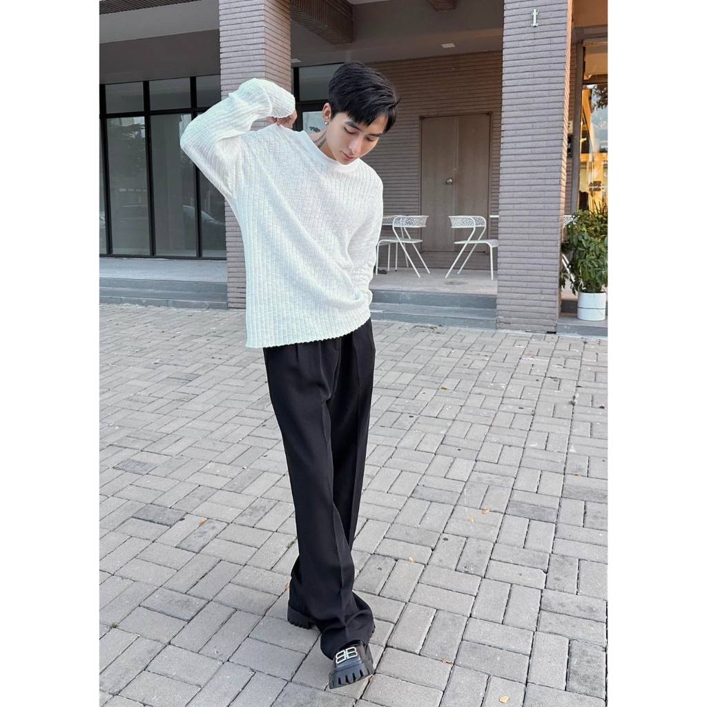 ÁO THUN LEN TAY DÀI TRƠN- CHUOTCONG T48731