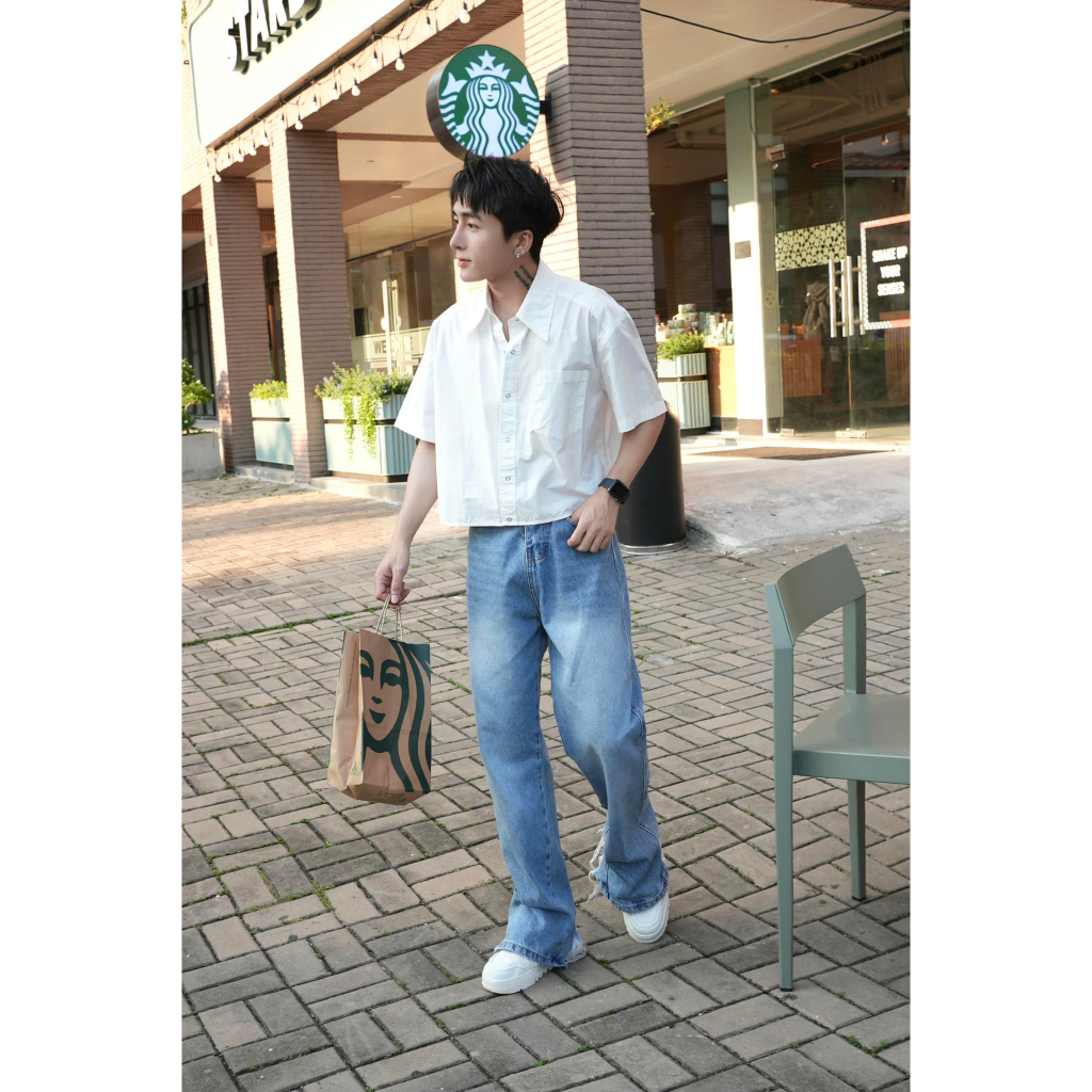 ÁO SƠ MI FORM BOXY- CHUOTCONG HN94