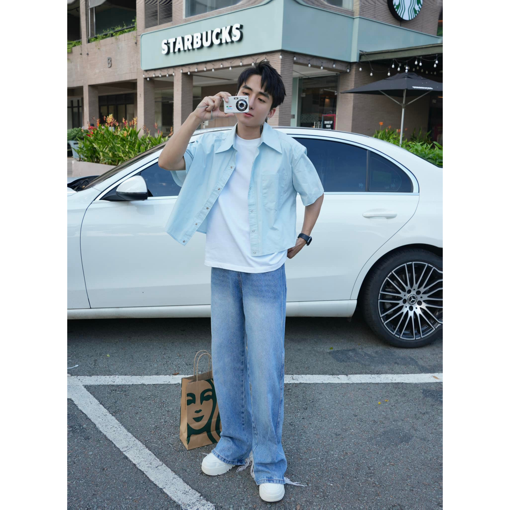 ÁO SƠ MI FORM BOXY- CHUOTCONG HN94