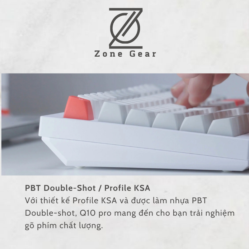 Bàn phím cơ Keychorn Q1 Pro - Mạch xuôi - Led RBG