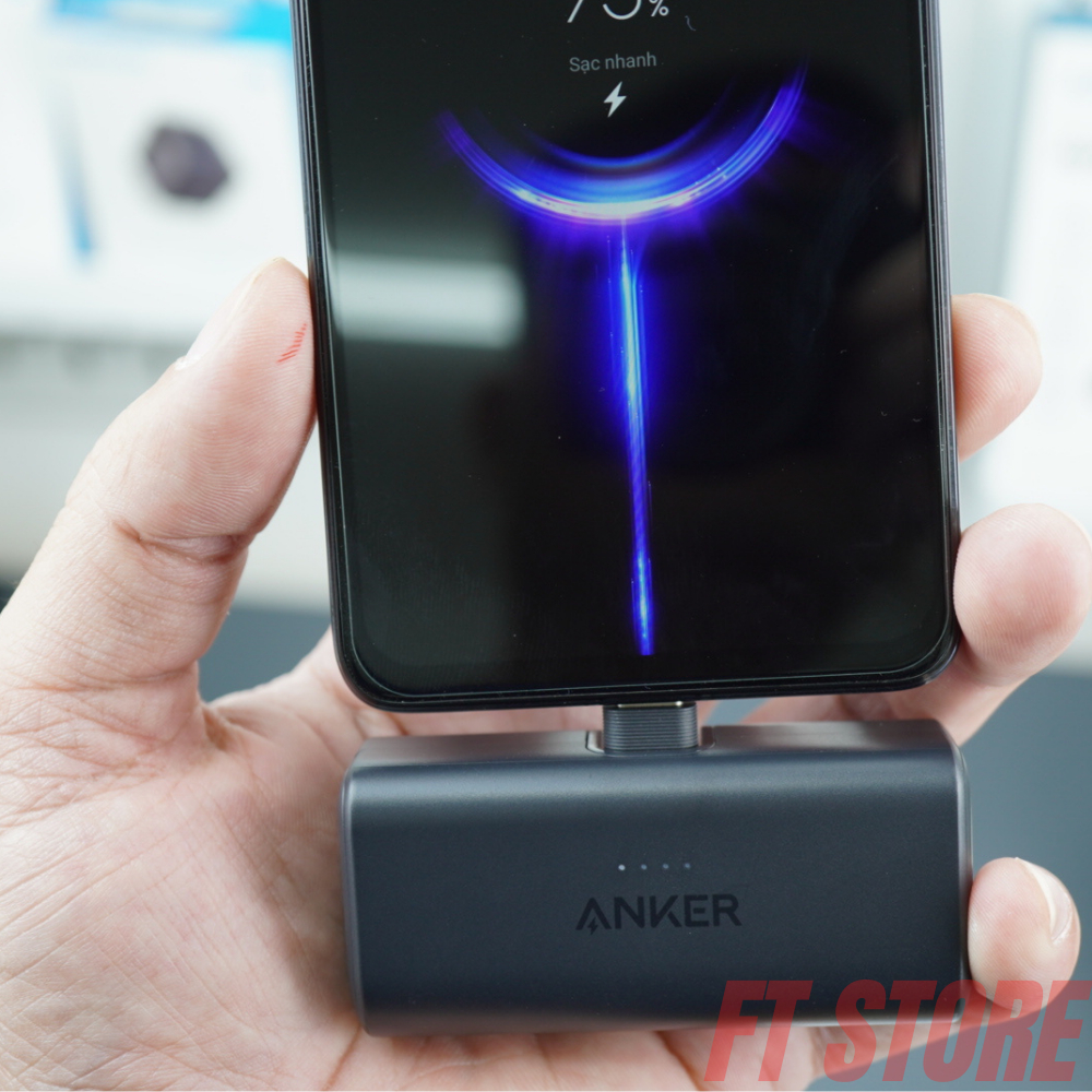 Pin sạc dự phòng Anker cho IP 15 kèm đầu sạc type C A1653 5000mAh sạc nhanh 22,5W 20W 12W - BH18TH CHÍNH HÃNG