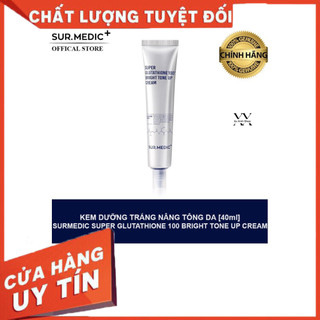 Kem dưỡng surmedic super glutathione 100 bright tone up cream nâng tông trắng da 40ml