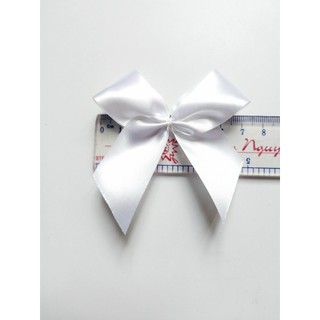 [SALE] Nơ lụa trắng 7x7cm/ túi 10 nơ