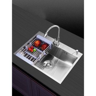 Chậu rửa bát 1 hố chất liệu inox 201 có kích thước 40x45cm và 60x45cm hàng korea 201