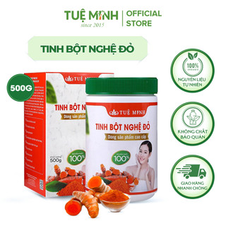 Tinh bột nghệ đỏ nguyên chất Tuệ Minh hộp 500 gram