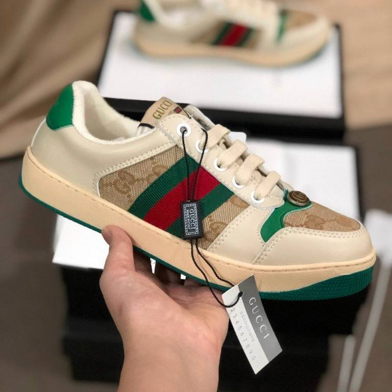 Giày Gucci Sơn Tùng,Hải Tú Nam Nữ Xanh Và hồng Hàng Cao Cấp, Đủ Size Nam Nữ Full Box Bill
