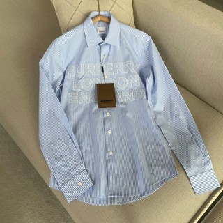 Áo sơ mi nam bbr kẻ xanh siêu cấp - sơ mi nam bbr hoạ tiết thêu chữ ngực cao cấp hot 2023