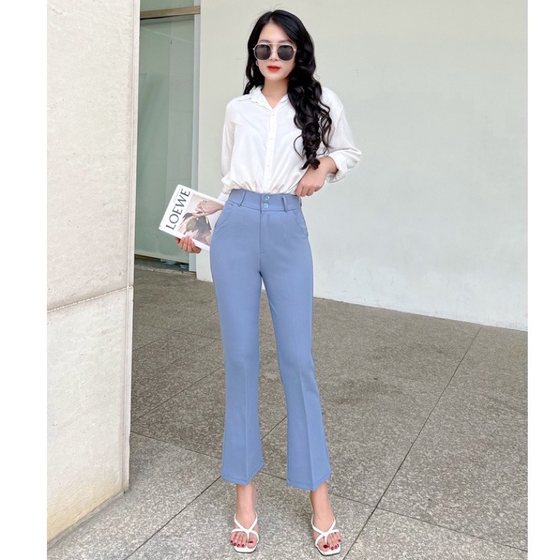 Quần tây ống loe công sở hack chân dài miên man