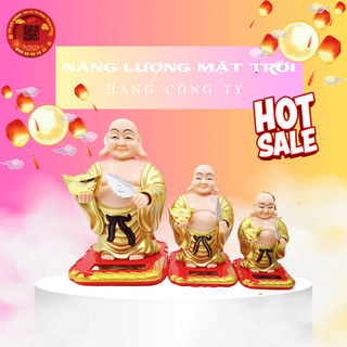 Tượng phật di lặc đứng năng lượng mặt trời, vật phẩm thờ cúng phong thủy, đồ trang trí xe đẹp, quà tặng - TỎI CÁT TƯỜNG