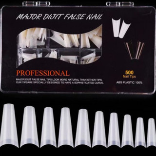Móng típ- móng nối nhọn dài và típ than hộp 500 móng ( Gấu Nail)