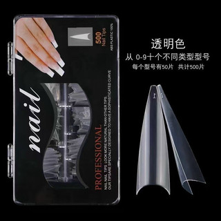 Móng típ- móng nối nhọn dài và típ than hộp 500 móng ( Gấu Nail)