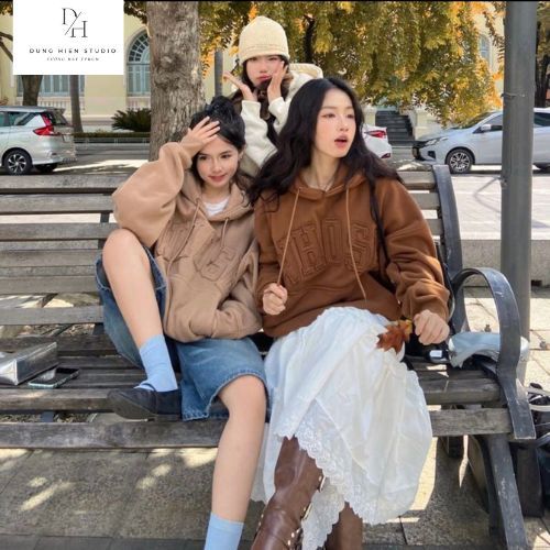 HOODIE BOXY - Áo hoodie thêu đấp vải Whose DHSTUDIO