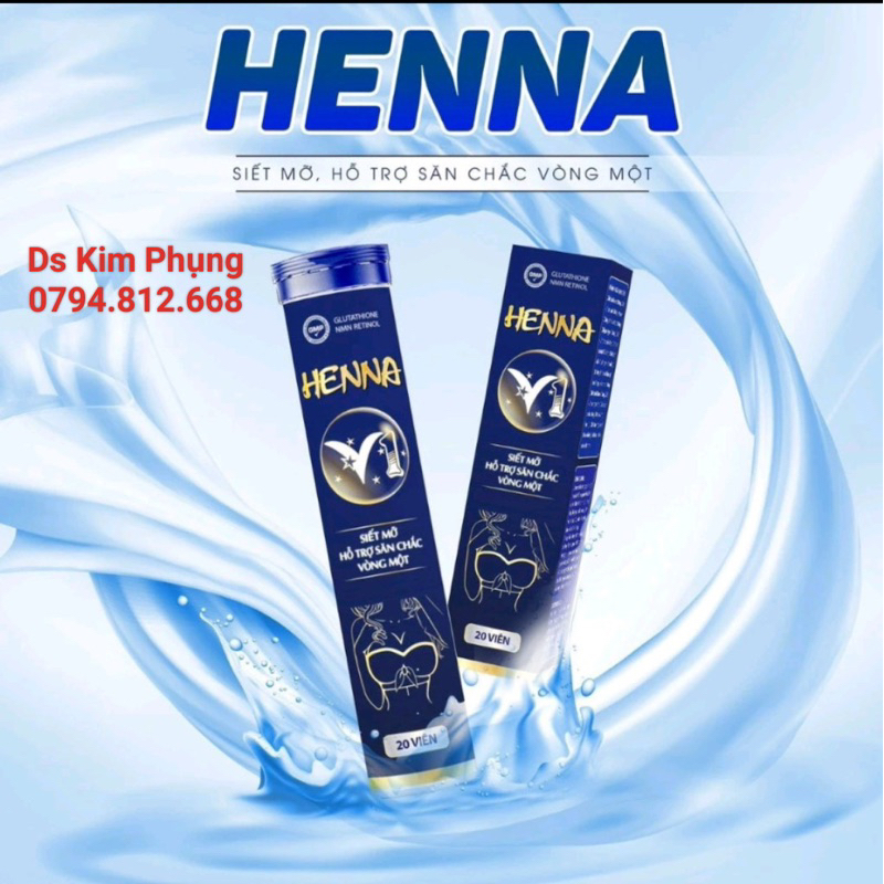 VIÊN SỦI HENNA TĂNG KÍCH THƯỚC VÒNG 1, NỞ NGỰC,SĂN CHẮC ,TĂNG NỘI TIẾT TỐ ,HỔ TRỢ CHĂM SÓC SẮC ĐẸP