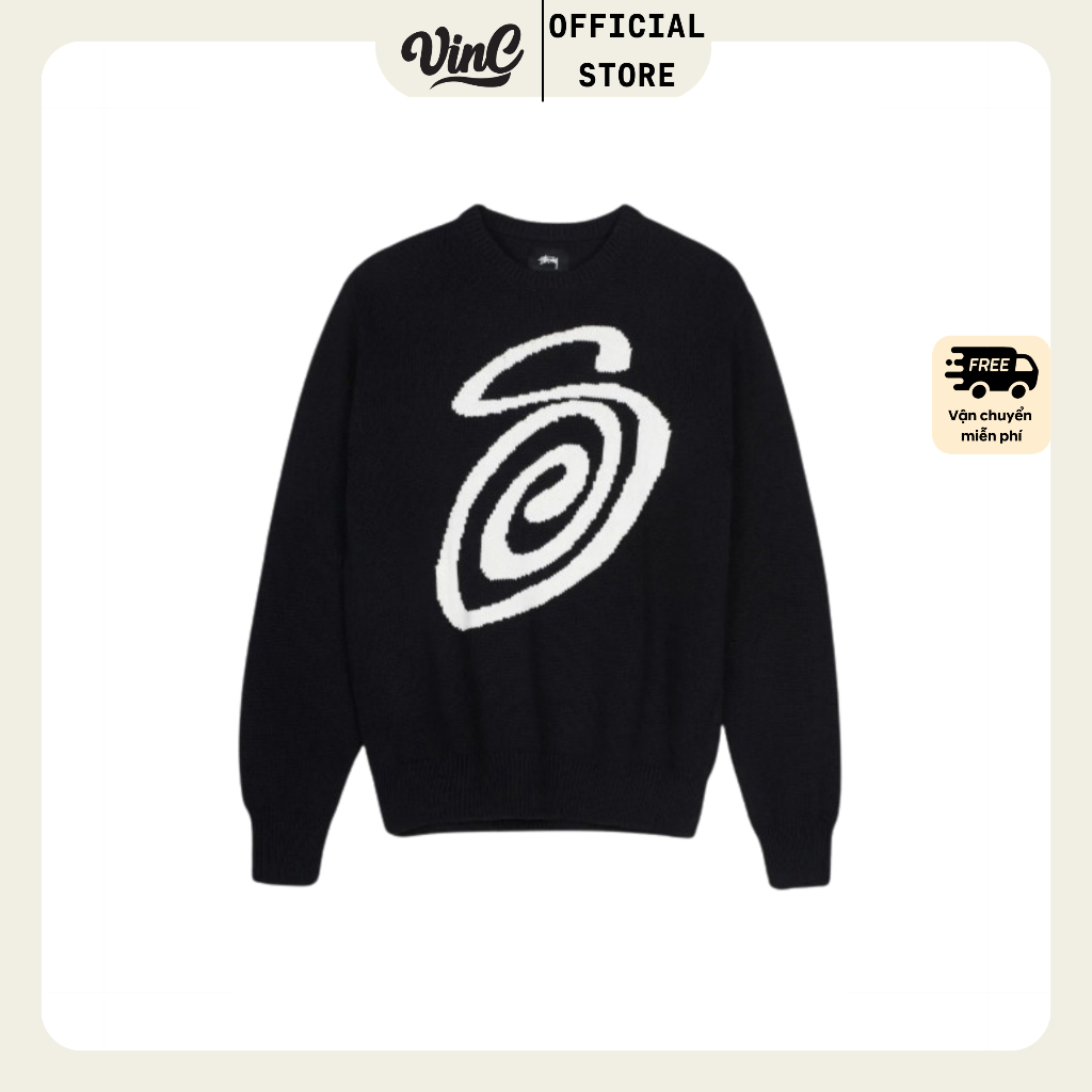 Áo Sweater Stussy Curly S - CÓ SẴN