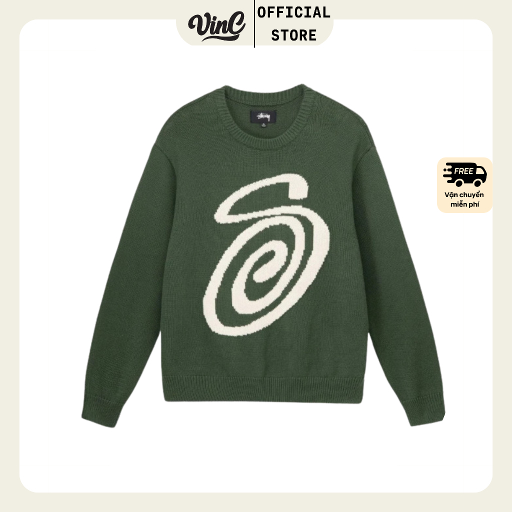 Áo Sweater Stussy Curly S - CÓ SẴN