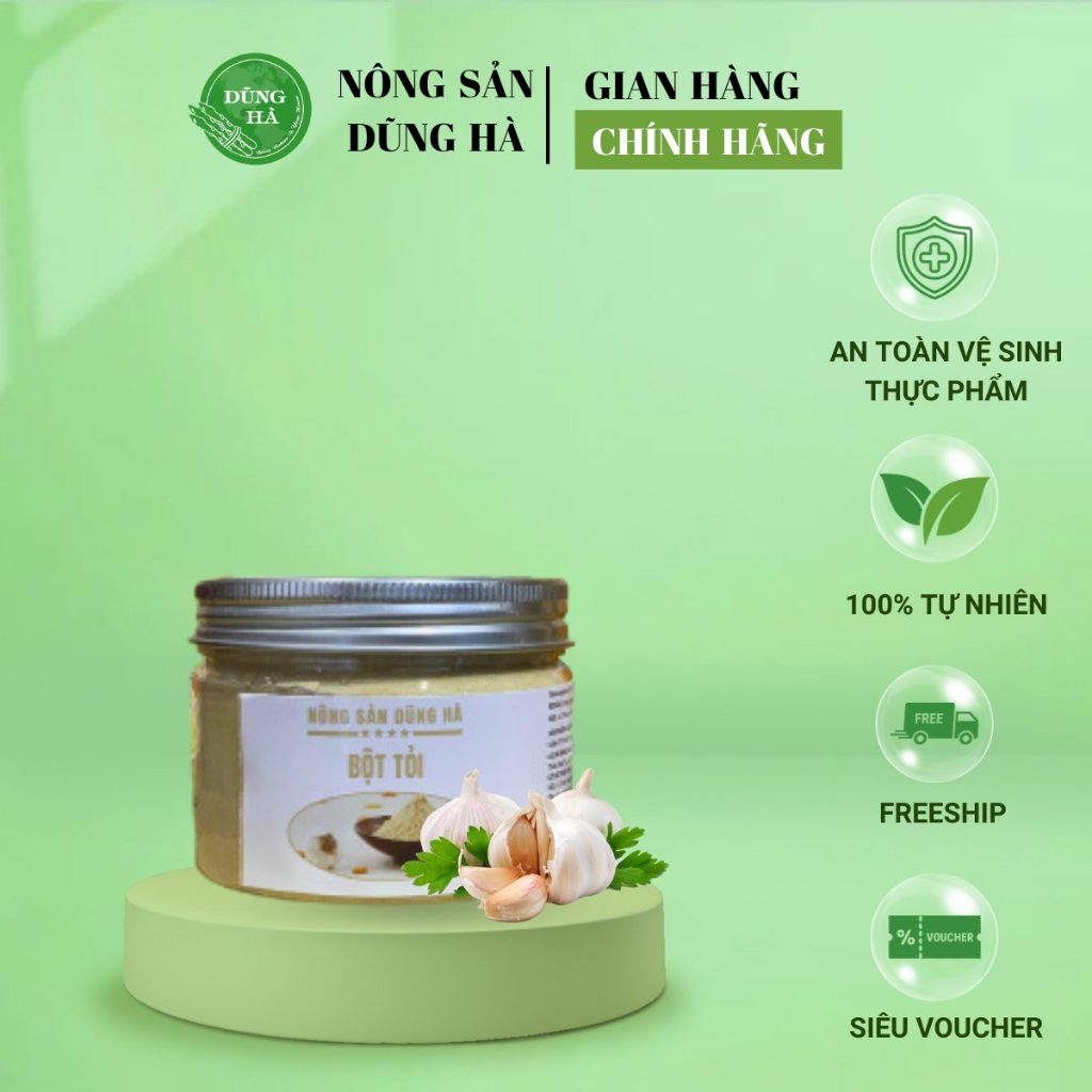 Bột tỏi nguyên chất chọn lọc loại 1 - đã được kiểm định (ảnh thật)