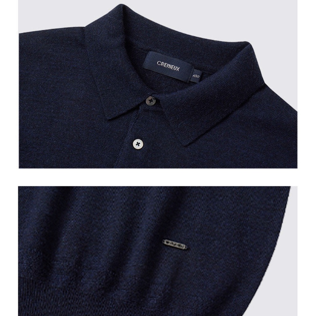 Áo polo len nam Cremieux 3 màu 2509