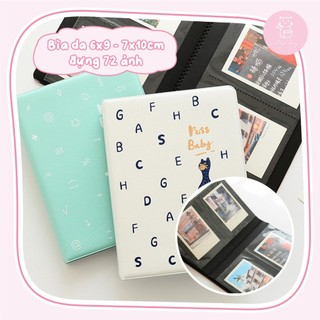 Combo album+ảnh bìa da 72 ảnh size 6x9cm/7x10cm | caturday