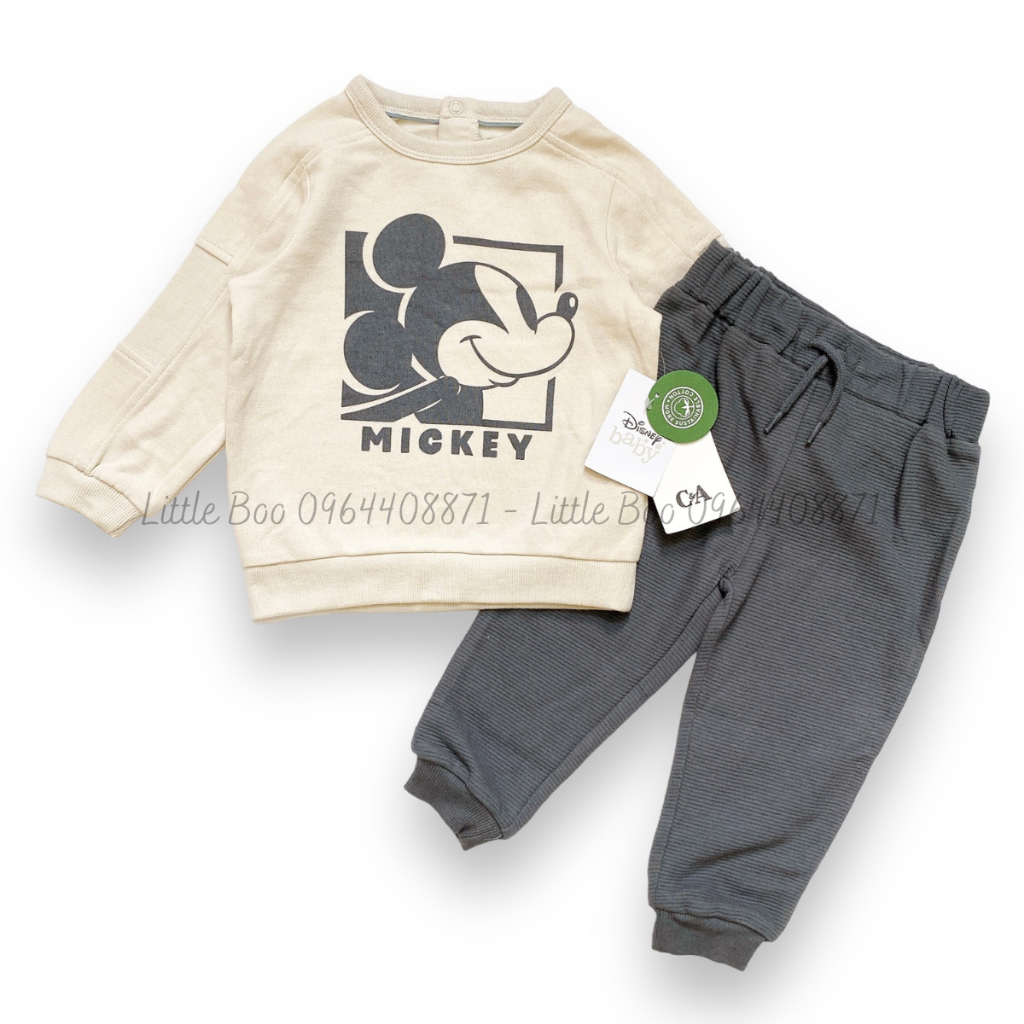 Bộ nỉ mỏng dễ thương C&A cho bé trai, bé gái 2M-36M