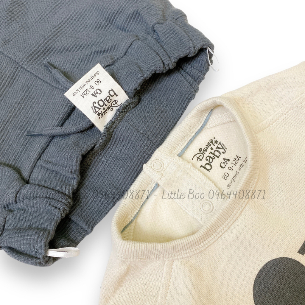 Bộ nỉ mỏng dễ thương C&A cho bé trai, bé gái 2M-36M
