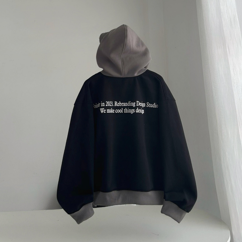 Áo Khoác Hoodie Logo S Form Boxy Nam Nữ Chất Nỉ Bông Dày Dặn Cá Tính_SSSTore
