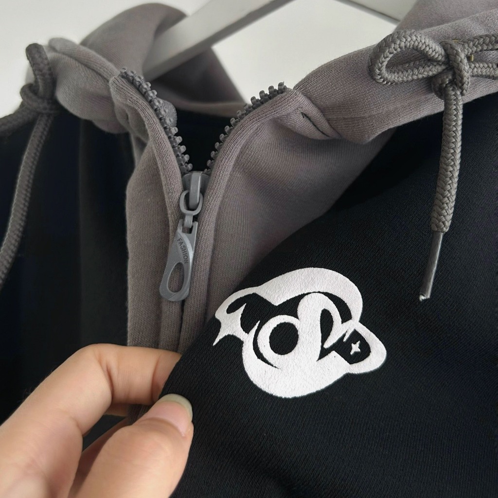 Áo Khoác Hoodie Logo S Form Boxy Nam Nữ Chất Nỉ Bông Dày Dặn Cá Tính_SSSTore