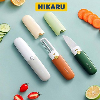 Dao Gọt Hoa Quả Đa Năng 2in1 (Gọt & Nạo) Gọt Rau Quả Văn Phòng HIKARU Nhà Bếp Dã Ngoại DT240301001