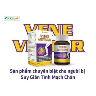 Vene viphar hỗ trợ người suy giãn tĩnh mạch chân, hộp 30 viên