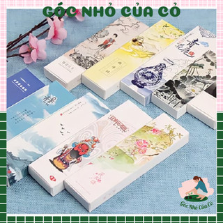 (Bộ 1) Bộ 30 bookmark cổ phong thủy mặc