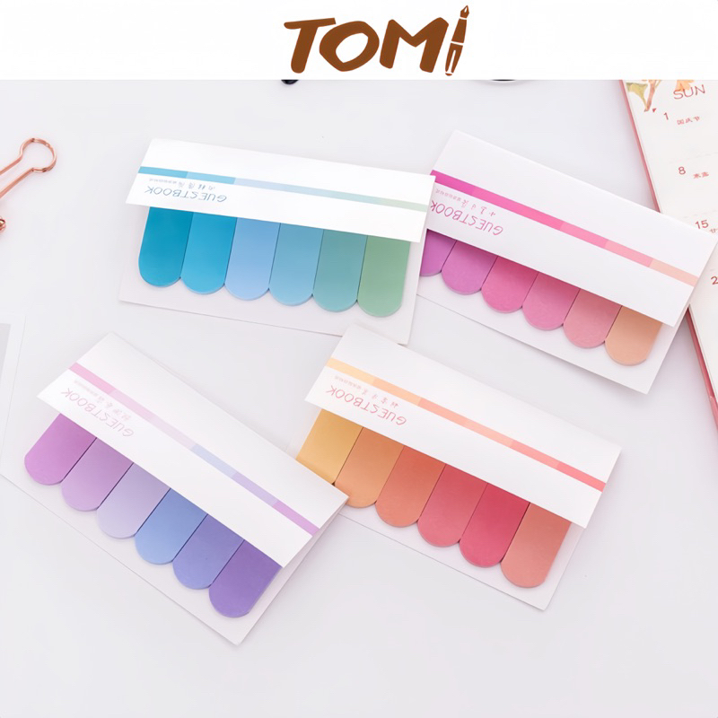 Giấy Ghi Chú Đánh Dấu TOMI 120 Tờ Màu Pastel 162