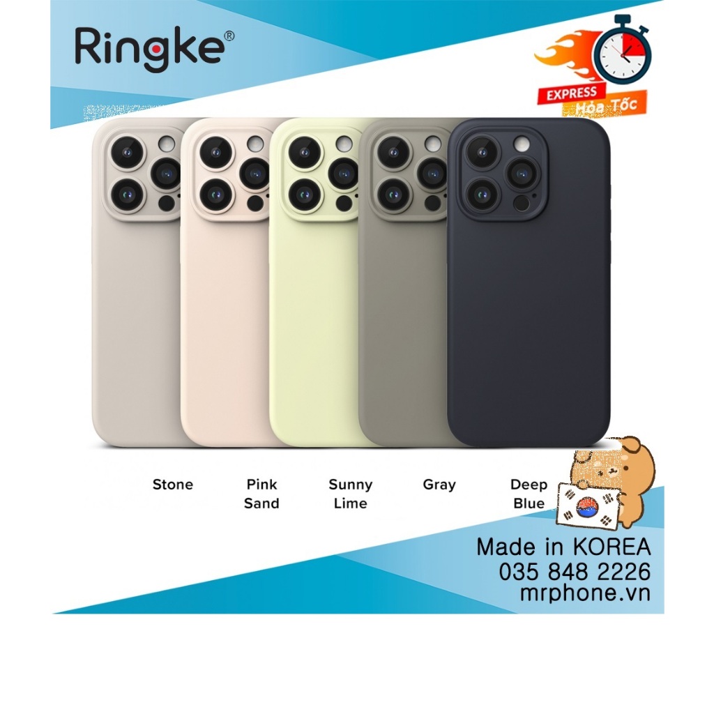 Ốp lưng Ringke Silicone Magnetic cho iPhone 15 Pro Max / 15 Pro / 15 Plus / 15