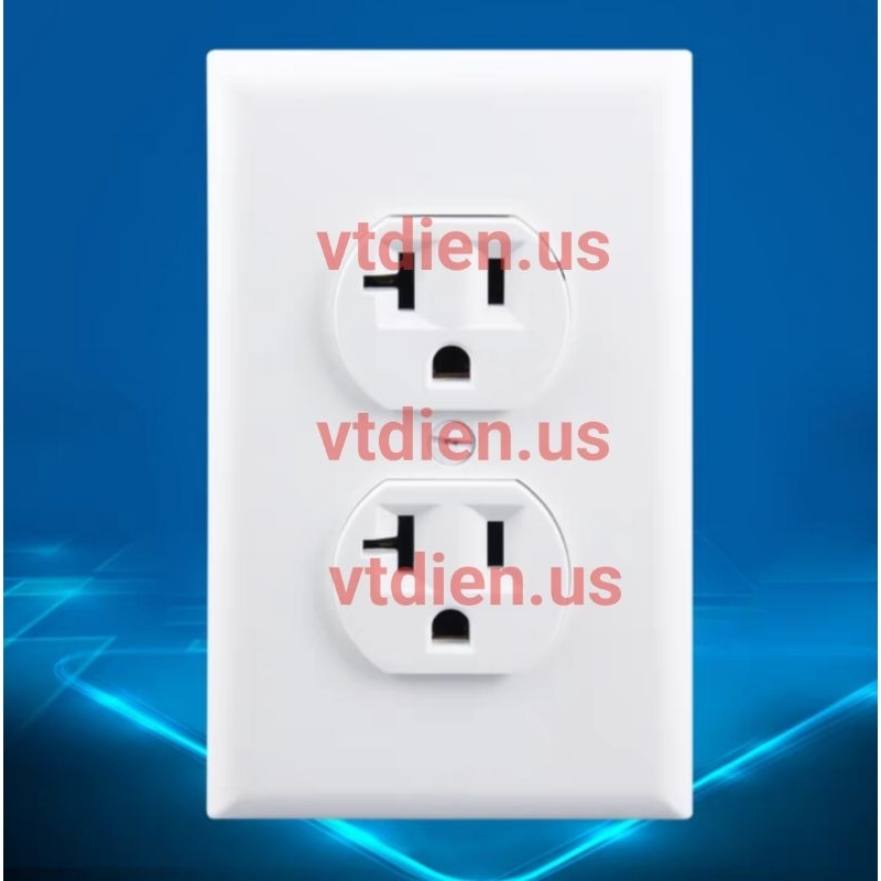 Phích cắm 3 chân Garwall GW714 10A 250V chân Đồng