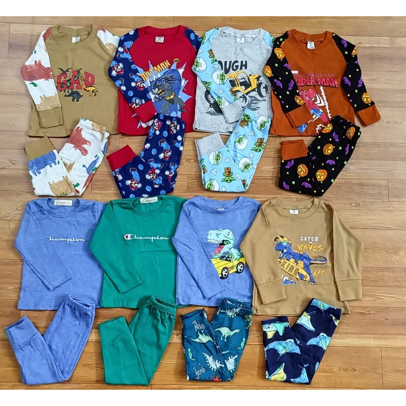 Bộ bé trai bé gái thu đông hoạ tiết dễ thương sz 1-6Y satsunkid