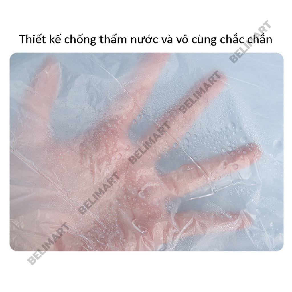 Áo choàng nhuộm tóc, cắt tóc dùng 1 lần, bạt nhuộm tóc tại nhà chống thấm nước, tiện dụng BELIMART BL058